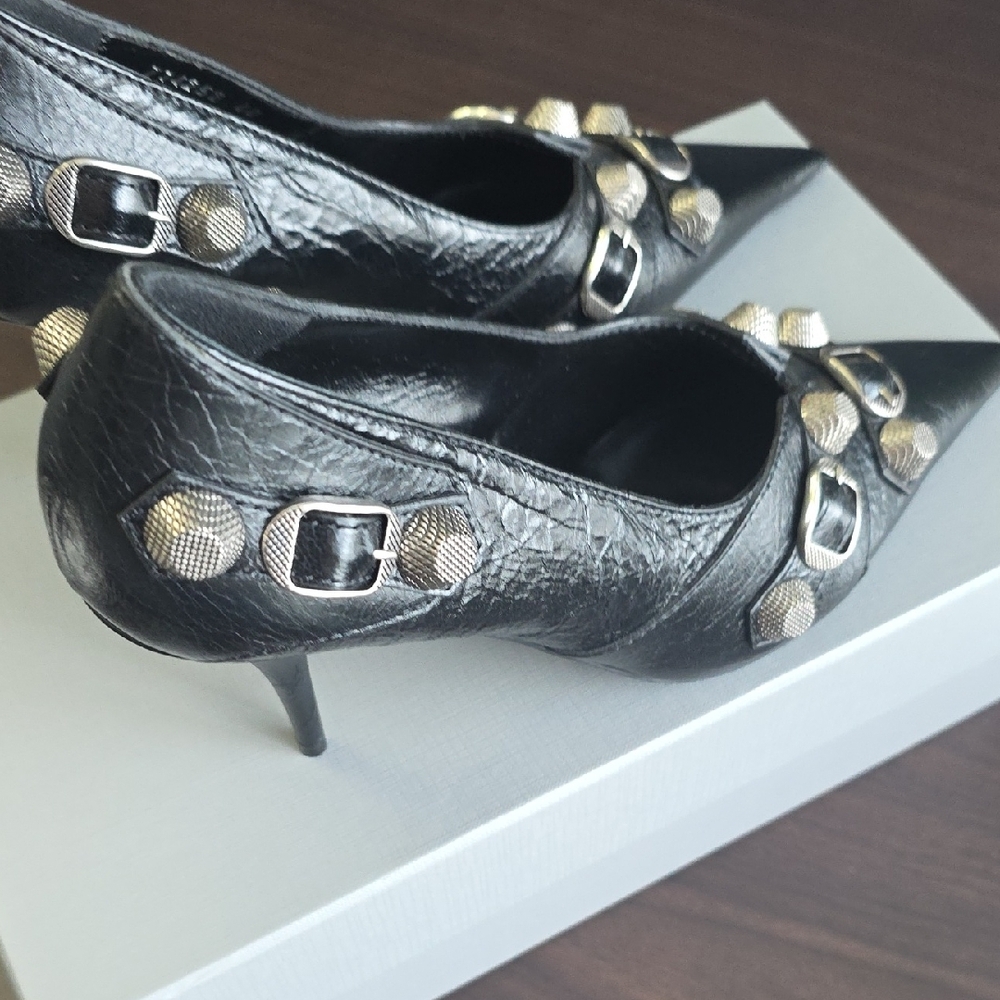 Balenciaga Black Studded Heels - Picture 6 of 10